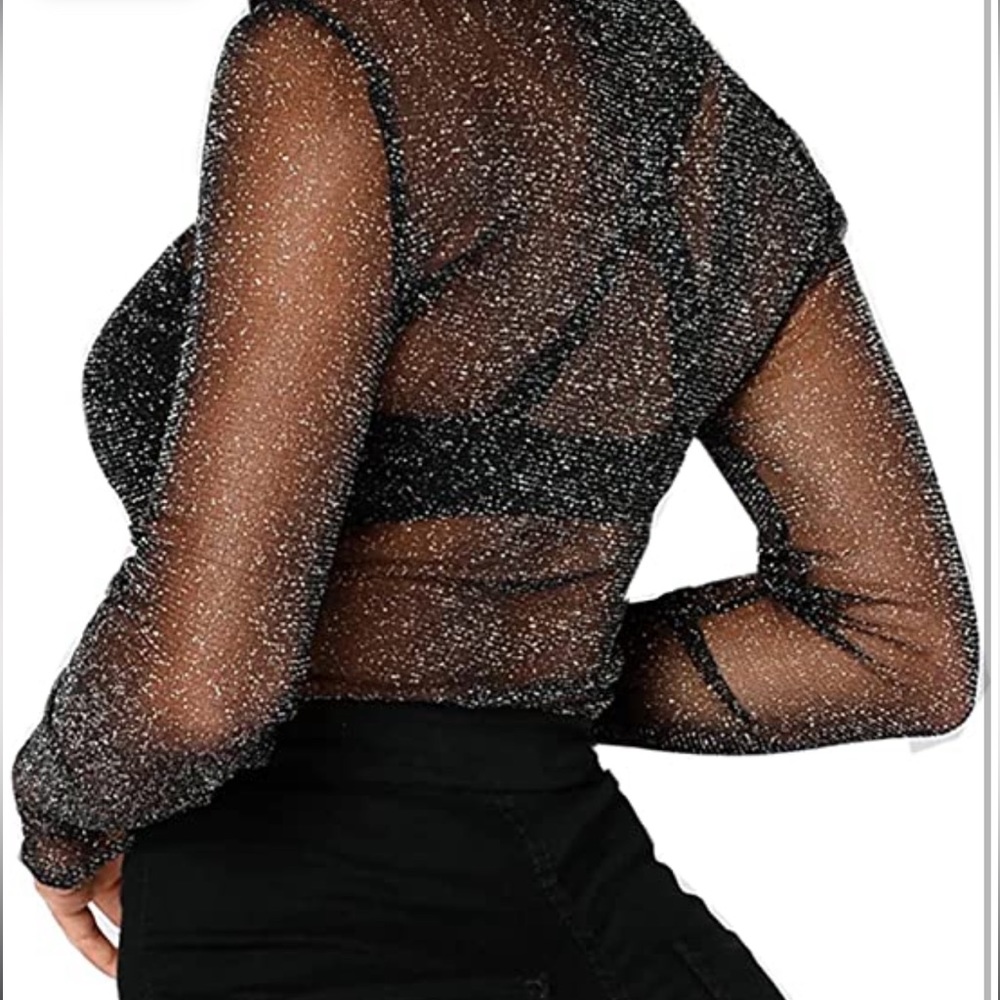 Sheer Sparkle Top - Picture 3 of 7